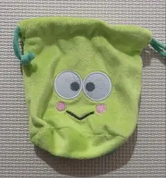 サンリオ はぴだんぶい ふわふわ フェイス巾着 けろけろけろっぴ