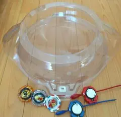 Beyblade バトルスタジアム 透明 ベイブレード　セット