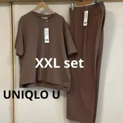ユニクロU エアリズムコットンオーバーサイズT &リラックストレートパンツXXL