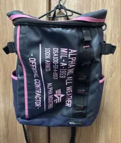 ALPHA INDUSTRIES リュック・バックパック ネイビー/ピンク