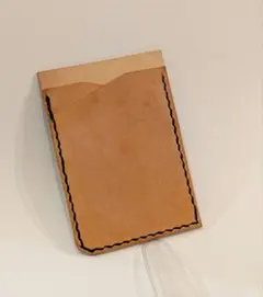 【育てる革】国産ロロマレザー使用・手縫いMagSafe対応カードケース