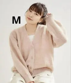 しまむら 田中里奈 mir..×momo 桃 ニットカーディガン M