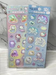 正規品シールオーロラシール　ハローキティ　２枚セット