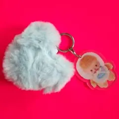 モンチッチ ふわふわファー＆アクリルチャーム　ベビチッチ