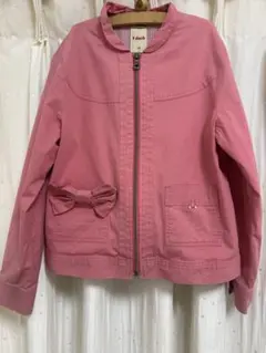 f dash キッズ ジップアップジャケット ピンク 140cmのサムネイル