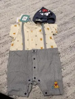 新品未使用プーさんロンパース&スタイセット