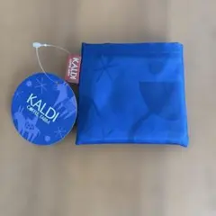 KALDI エコバッグ ブルー