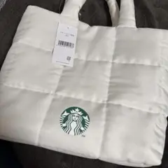 【当日発送】新品未使用 スターバックス ホワイトキルティングトートバッグ 福袋