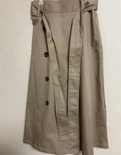 GU ジーユー　ロングスカート　Sサイズ　ベージュ系　未着用
