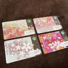 【PIN未削り】スターバックスカード 2016・2017・2018年桜デザイン