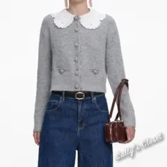 ❤️26新作 新品♡ SelfPortrait レースカラーカーディガン♡　H38のサムネイル