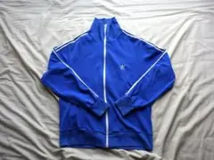 70s vintage adidas track jacket ブルー