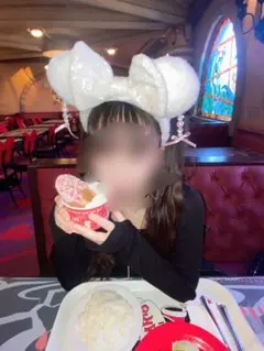 ミニーマウス風ホワイトカチューシャ