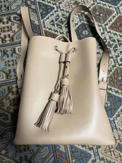 値下げしましました！革製品　リュック　フリンジ付きバック