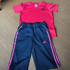 adidas ジャージセット 130cm ピンク/ネイビー セット