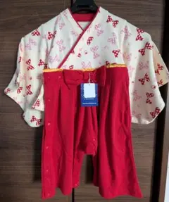 ベビー袴風ロンパース ミニーマウス 90cm