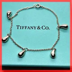 美品 希少 ティファニー ブレスレット ティアドロップ 925 シルバー 袋付