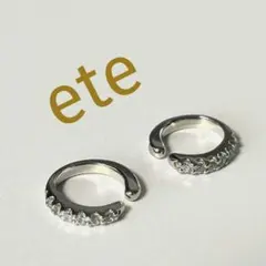 ete　イヤリング　シルバー　両耳用のサムネイル