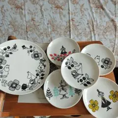 MOOMIN ムーミンキャラクター皿 6枚セット