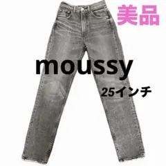 【美品】moussy デニムジーンズ 25インチ デニム スキニーデニムパンツ