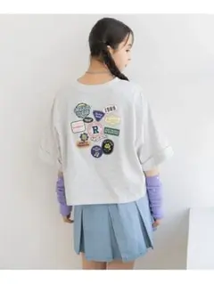 repipi armario ワッペンワイドルーズTシャツSサイズ
