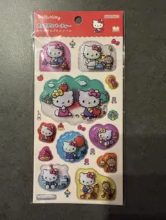 ポップデコパーティー　わたあめカプセルシール　キティ