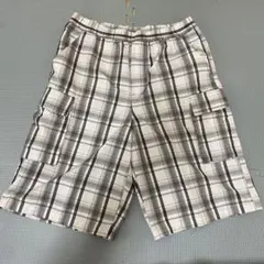 カーゴショートパンツ 白黒チェック ローライダー チカーノ