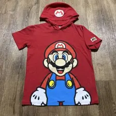 バンダイ スーパーマリオ 半袖 パーカー Tシャツ 赤150cm 中古品のサムネイル