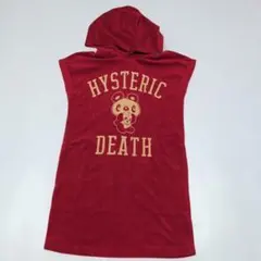 120★ジョーイヒステリック★ロゴ＆パンダプリント！パーカー付パイル地ワンピースのサムネイル