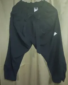 adidas ブラック ハーフパンツ ウエストリボン