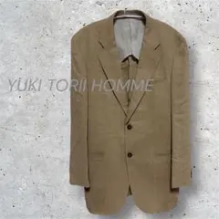 YUKI TORII HOMME テーラードジャケットベージュ 記名・シミあり