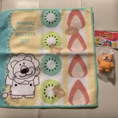 たべっ子どうぶつ　ハンカチ＆復刻版フィギュアくま