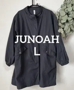 綿100% 薄手ブルゾンジップジャケット 裏地なし ダークグレー モッズコート