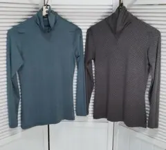 《UNIQLO》 HEATTECH タートルネックシャツ【M】 2枚セット