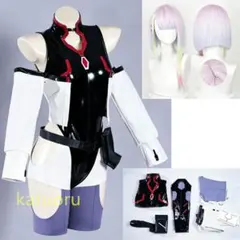 勝利の女神NIKKE】ルージュ 逆バニーコスプレ衣装 ウィッグ/靴付き