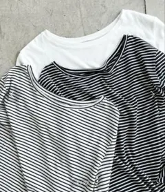 Spick & Span ロングスリーブTシャツ ボーダー