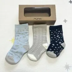 NUNA オーガニックコットン ベビー靴下 3足セット