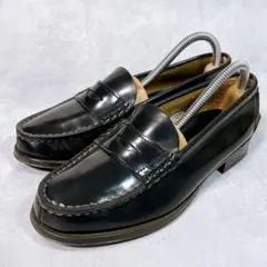 ☆美品☆【ハルタ】コインローファー (23) 3048 レザー ブラック