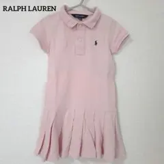 ラルフローレン 半袖 ポロシャツ ワンピース ピンク 100