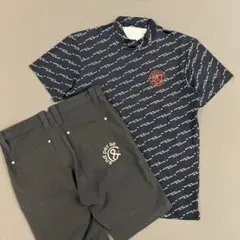 and per se アンパスィ セットアップ メンズ 総柄 シャツ パンツ M