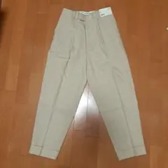 【新品】UNIQLO イネス コットンリネン テーパードパンツ ベージュ 64