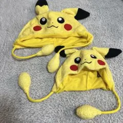 ピカチュウ フリース帽子 耳付き