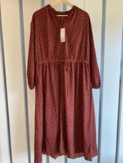 【新品】UNIQLO 花柄ワンピース ロングワンピース
