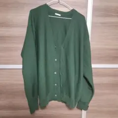 GU ダークグリーン カーディガン Lサイズ