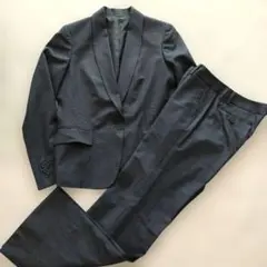 スーツカンパニー she パンツ セット 紺 42 40 洗える ストレッチ