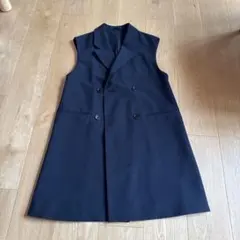 オーバーサイズダブルブレストベスト　GU