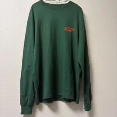 X-LARGE 長袖カットソー グリーン