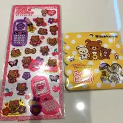 ★値下げしました　ハローキティ平成フォン・リラックマ おはじきシール