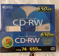 RICOH CD-RW 650MB ５枚セット