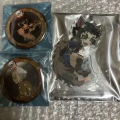 鬼滅の刃 ハロウィン アクリルスタンド アクスタ 缶バッジ　缶バ　獪岳　桑島